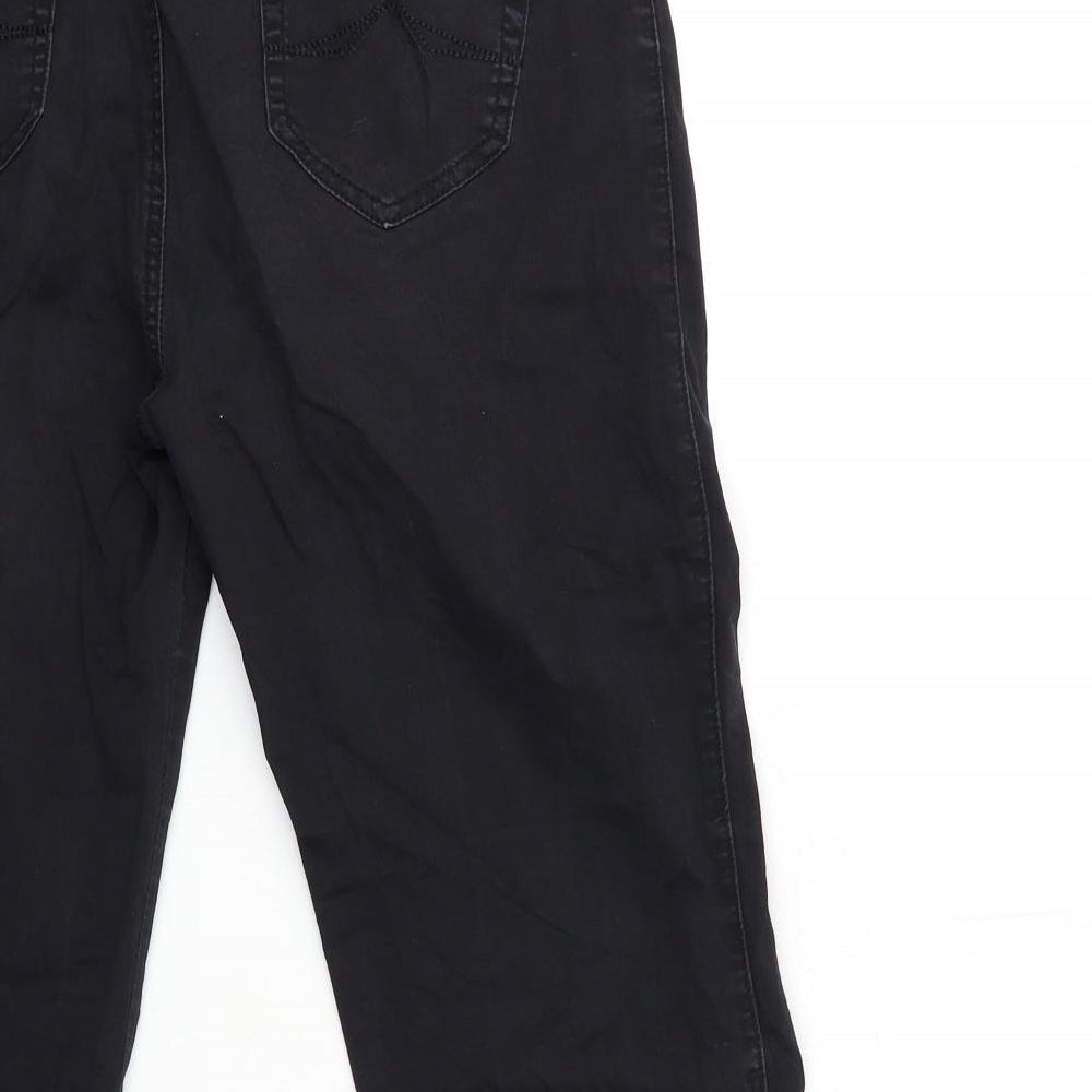KAIUEISHI Womens Black Cargo Trousers Size 33 in L22.5 in