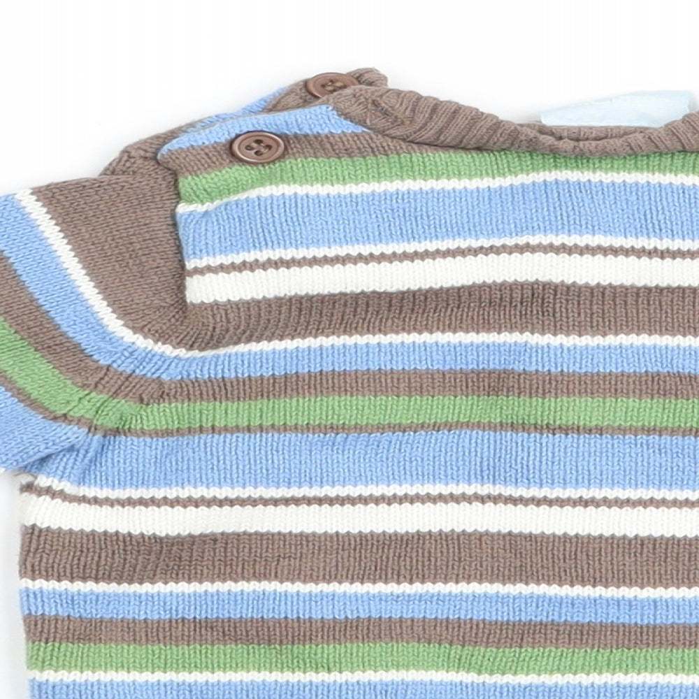 Cherokee Boys Multicoloured Striped Pullover Jumper Size 0-3 Months