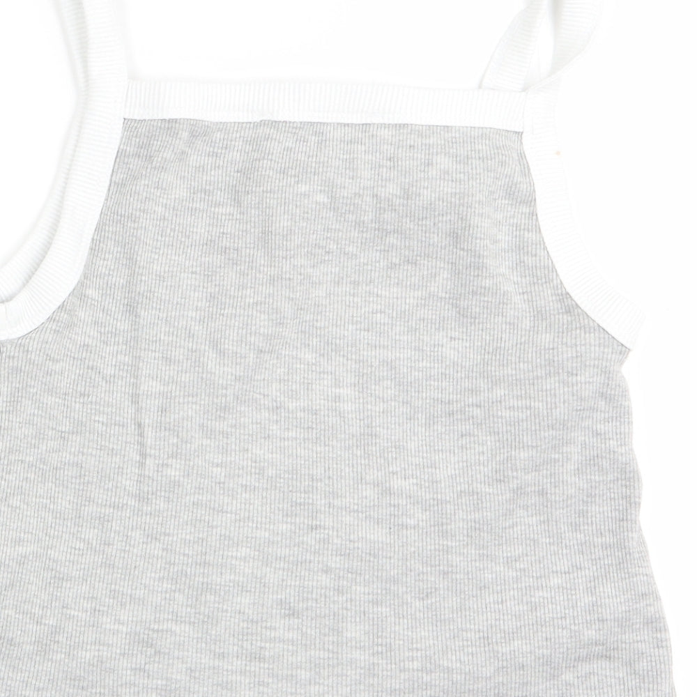 Marks & Spencer Girls Grey Basic Tank Size 8-9 Years