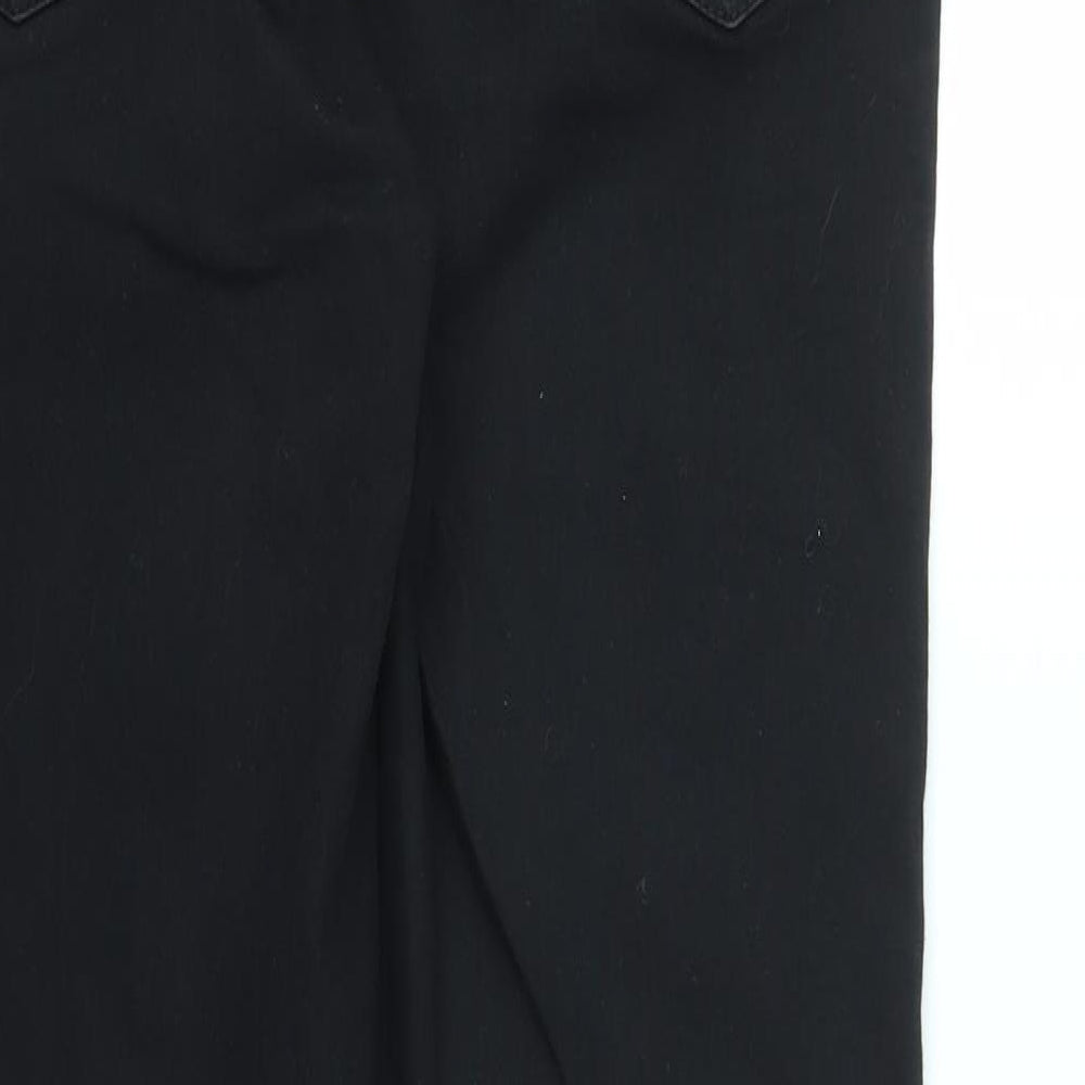 Preworn Womens Black Skinny Jeans Size 10 L30 in - stretch waistband