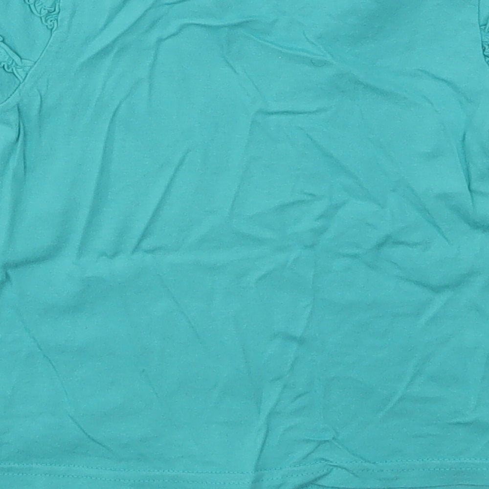 George Girls Green Basic T-Shirt Size 12-18 Months