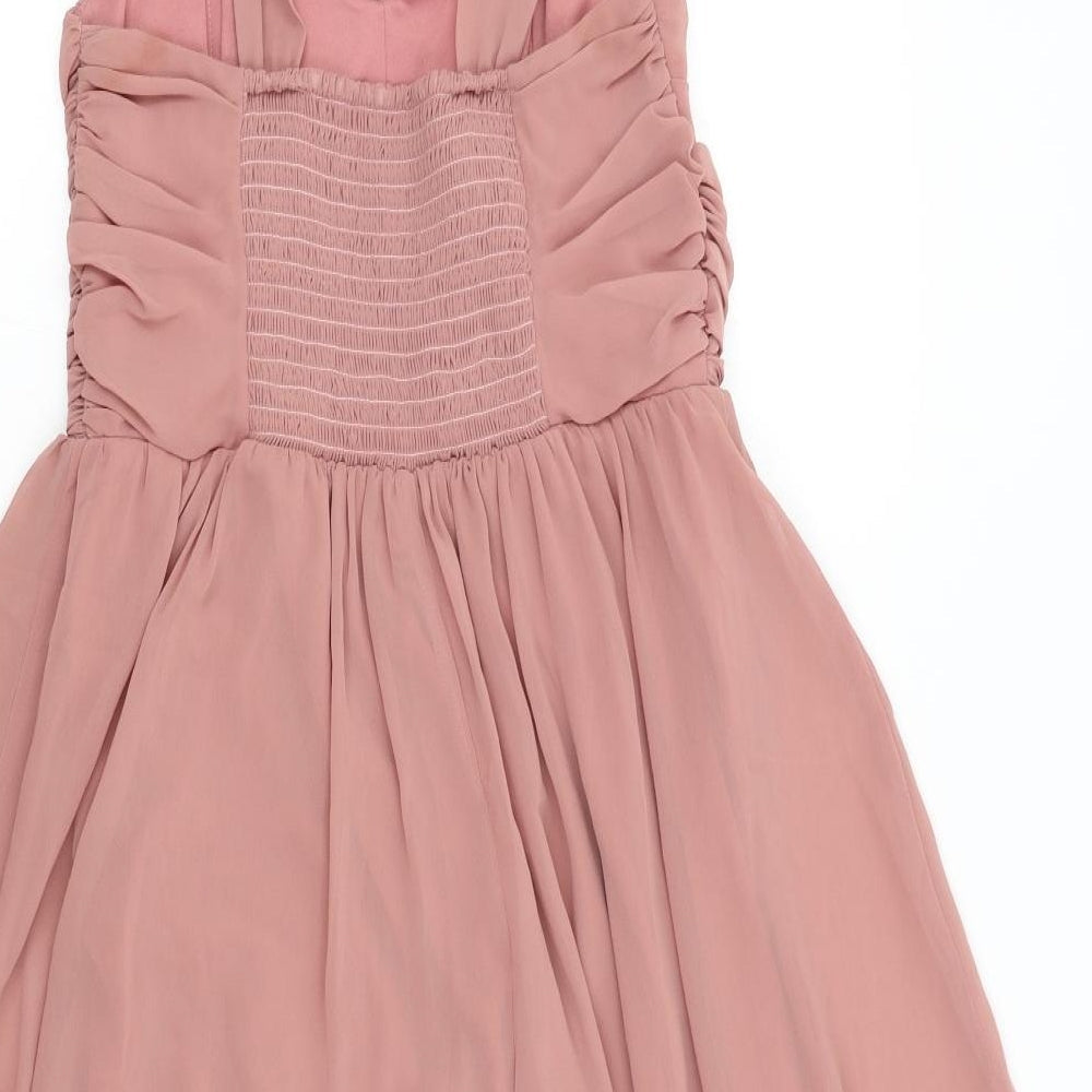 ASOS Womens Pink Fit & Flare Size 10