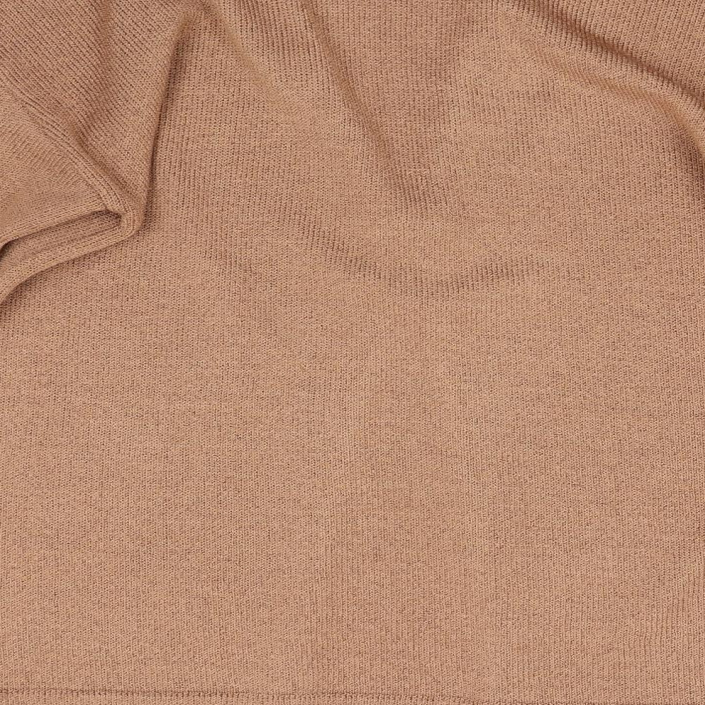 Ash Womens Orange Knit Cardigan Jumper Size L