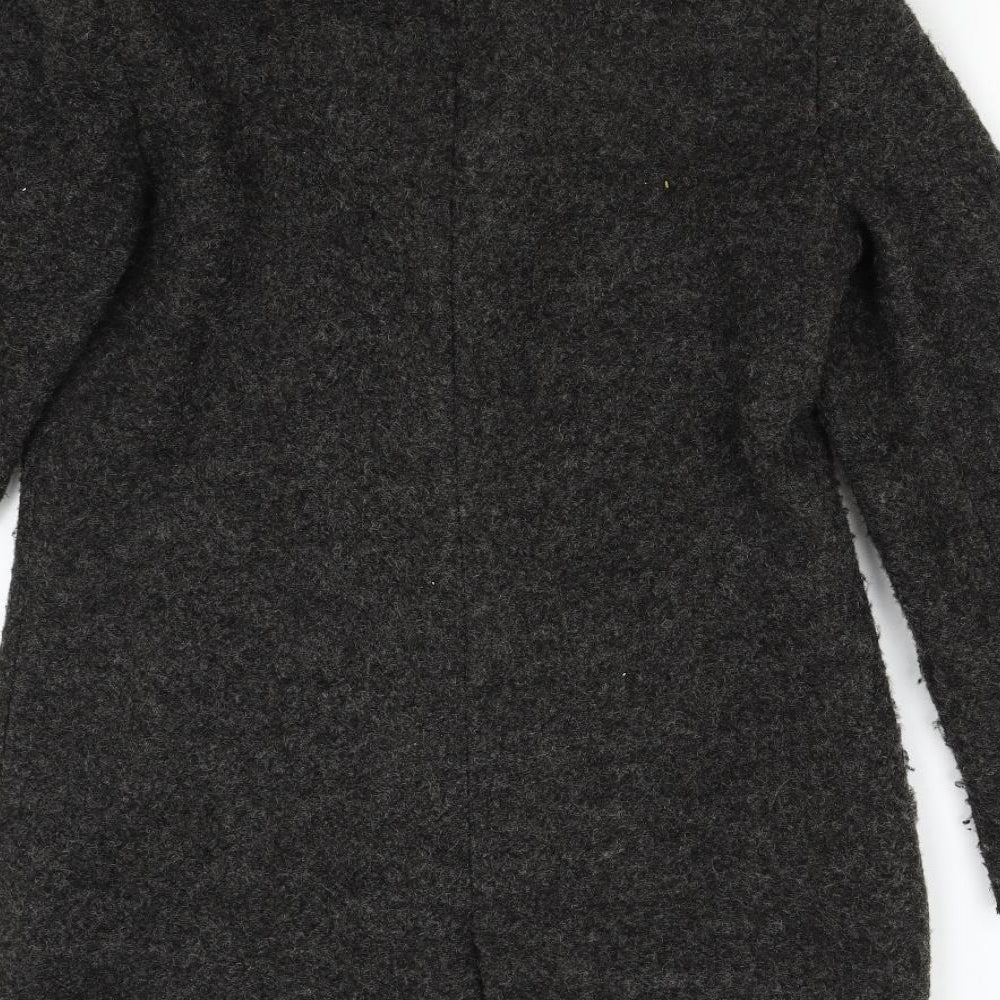Jaqueline de Young Womens Grey Overcoat Coat Size M