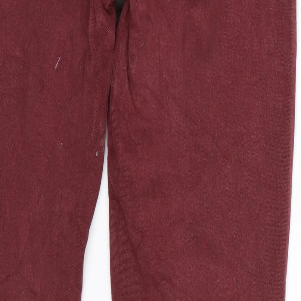 Womens Red Denim Skinny Jeans Size 27 L25 in