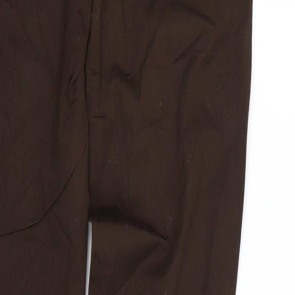 BSK Womens Brown Trousers Size 6 L29 in