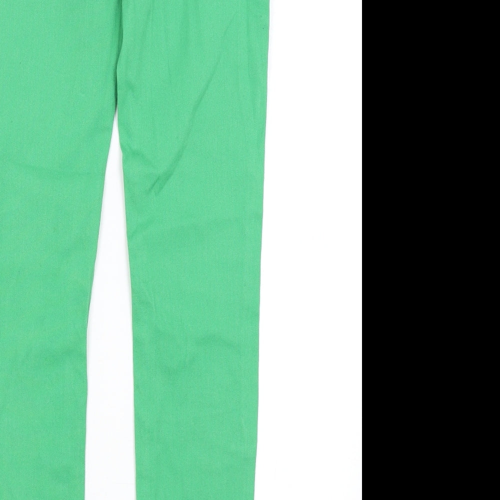 Baby Doll Womens Green Skinny Jeans Size 10 L31 in