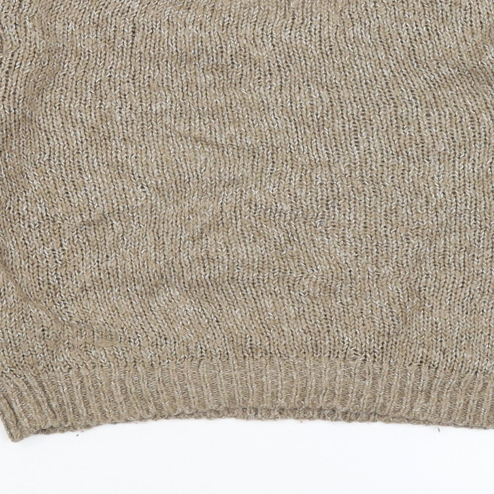 Divided Womens Brown Pullover Jumper Size 6