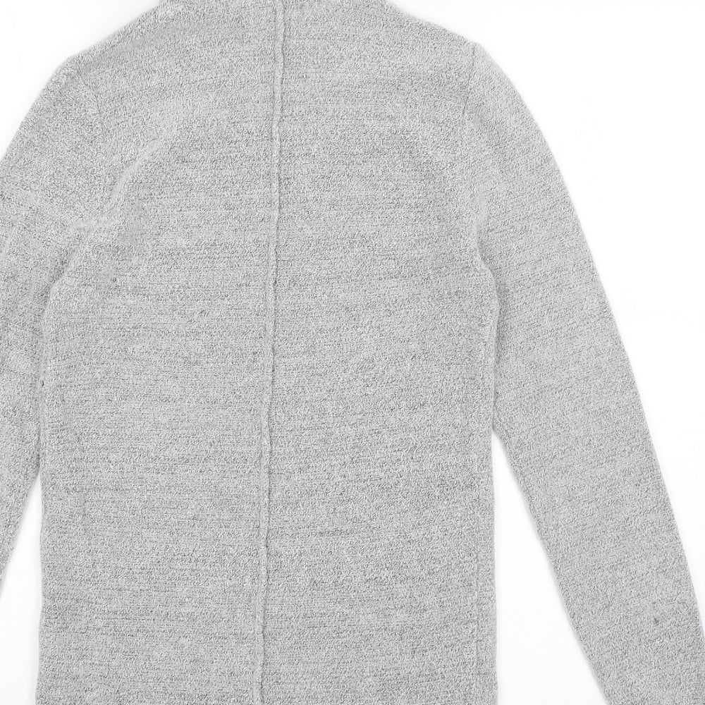 River Island Womens Grey Pullover Hoodie Size XS