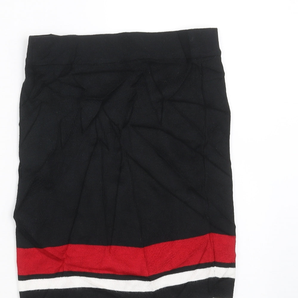 New Look Girls Black Knit Straight & Pencil Skirt Size 12-13 Years