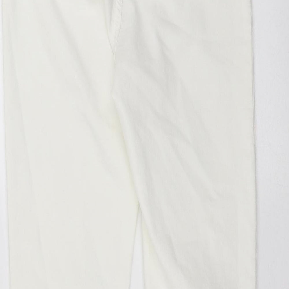 Marks & Spencer Womens White Denim Skinny Jeans Size 8 L28 in