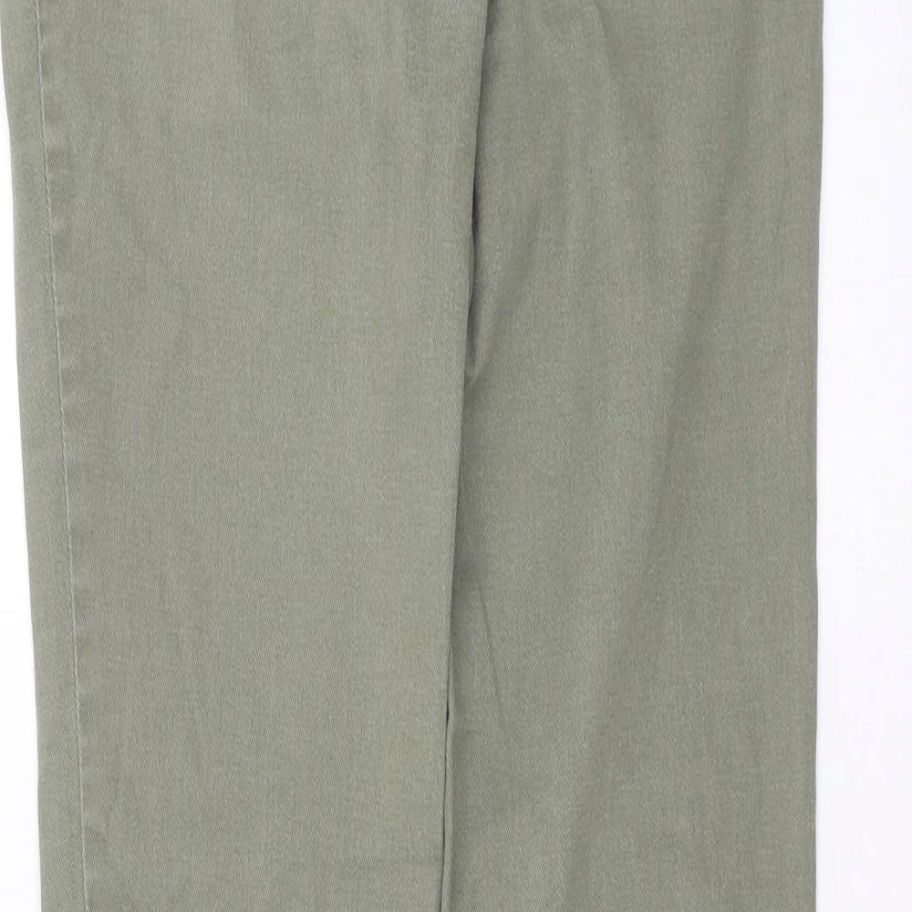 H&M Womens Green Denim Skinny Jeans Size 8 L30 in