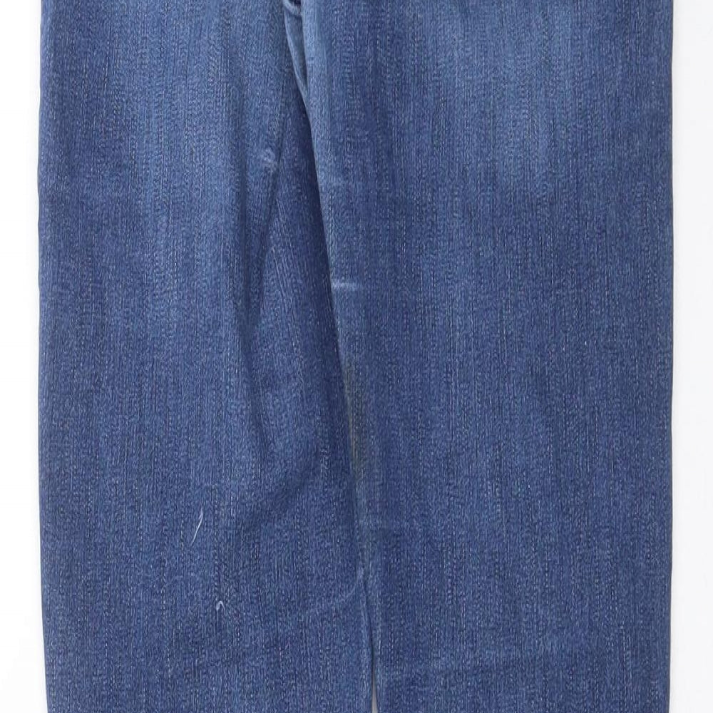 Topshop Womens Blue Denim Skinny Jeans Size 24 in L27 in