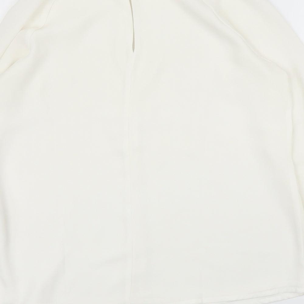 FOREVER 21 Womens White Basic Blouse Size S