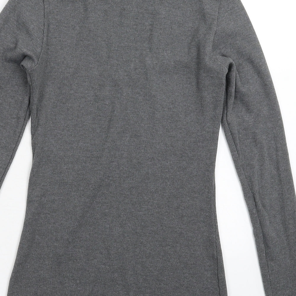 Wassyl Womens Grey Knit Pullover Jumper Size S