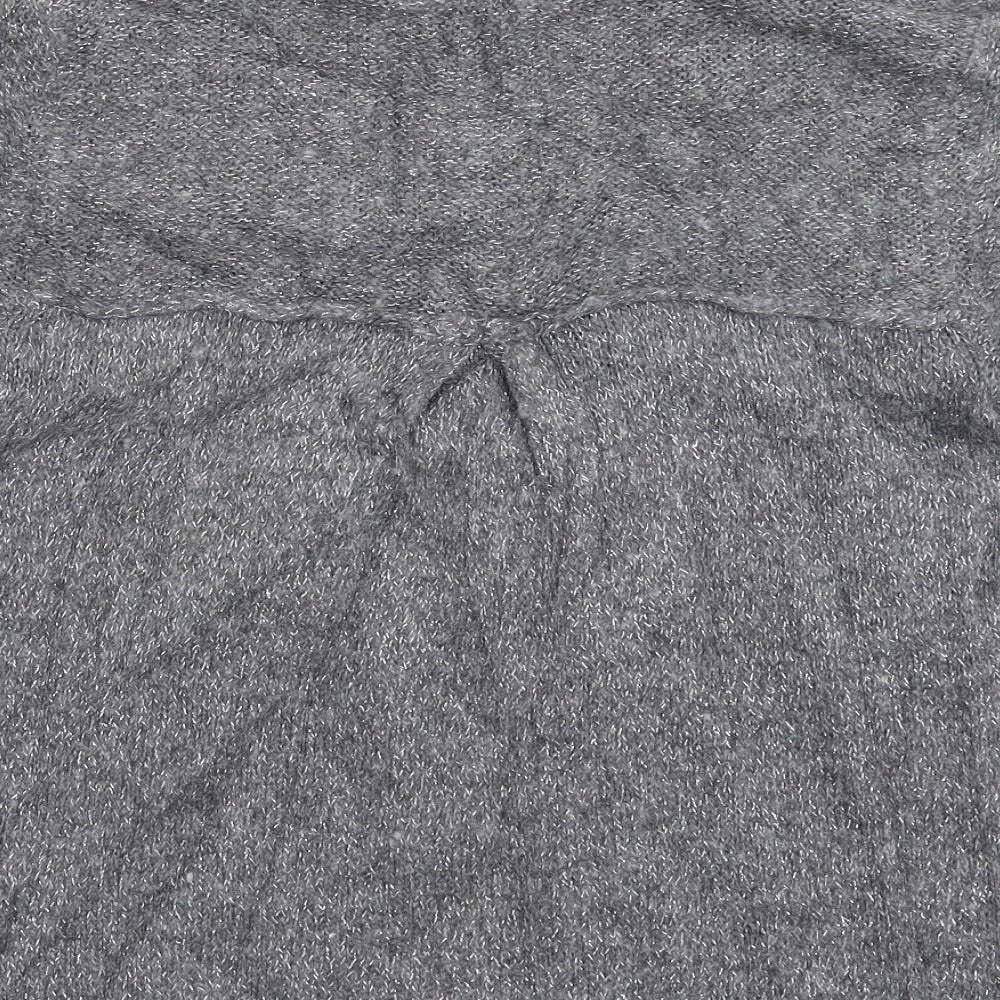 River Island Womens Grey Knit Pullover Jumper Size 10