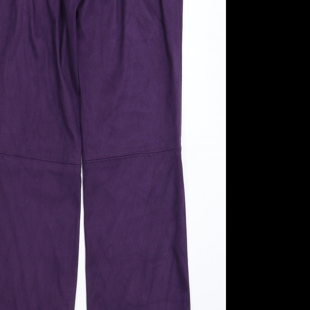NL Collection Womens Purple Trousers Size 12 L29 in