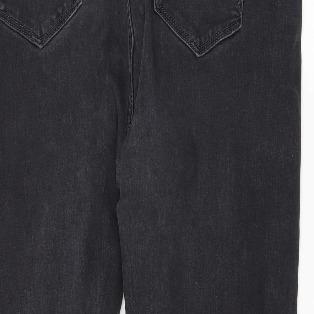Preworn Womens Black Straight Jeans Size 18 L27.5 in