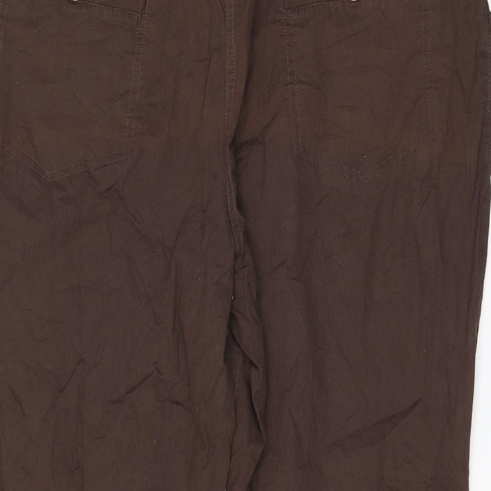 boysens Womens Brown Trousers Size 23 in L22.5 in
