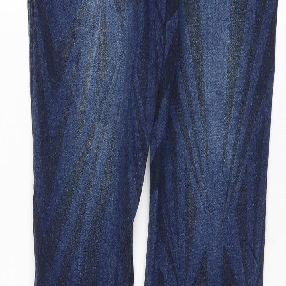 Dr. Denim Womens Blue Geometric Skinny Jeans Size 28 L32.5 in