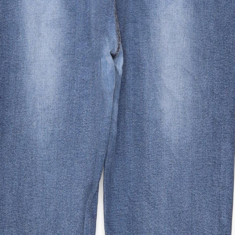 b s fashion Womens Blue Straight Jeans Size 39 in L30 in