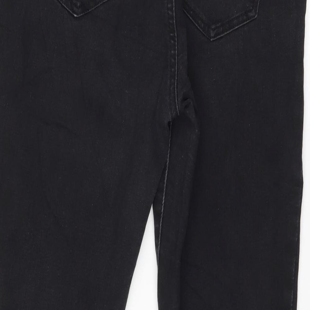 Preworn Womens Black Straight Jeans Size 33 L27 in