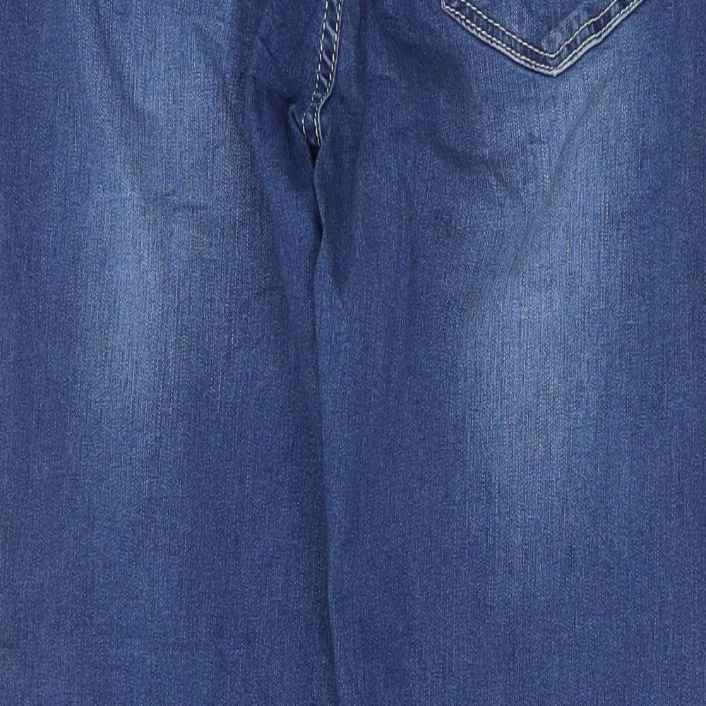 Preworn Womens Blue Straight Jeans Size 32 L27.5 in