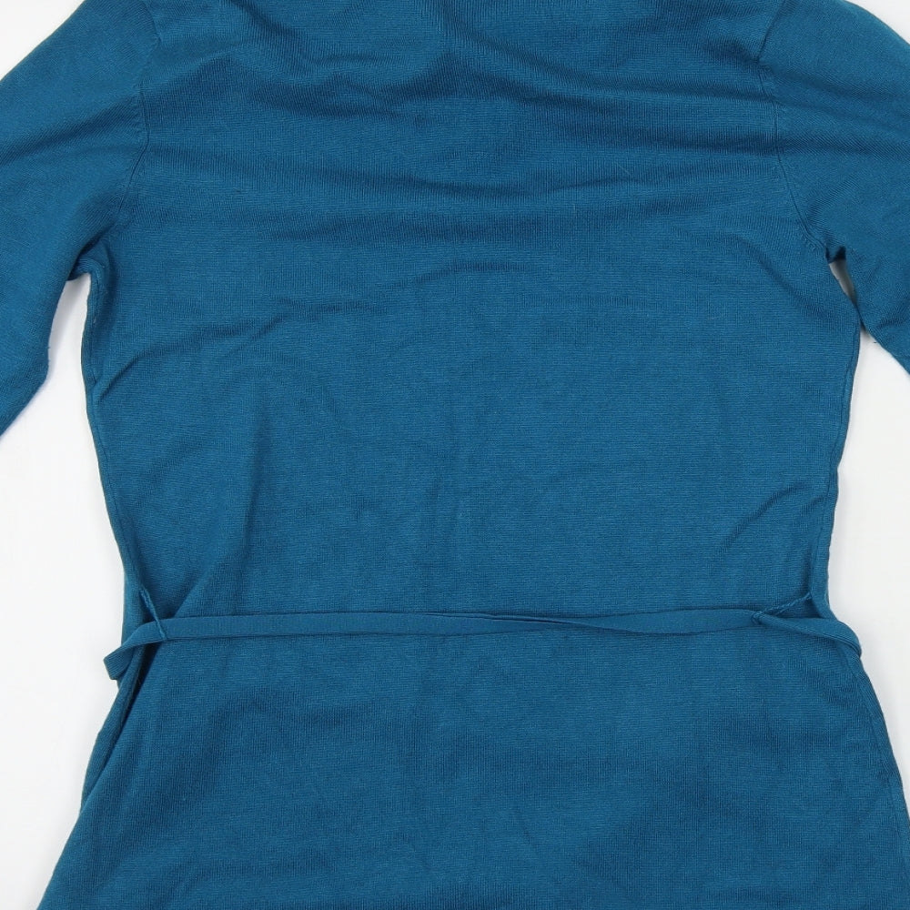 Bianca Womens Blue Pullover Jumper Size 12
