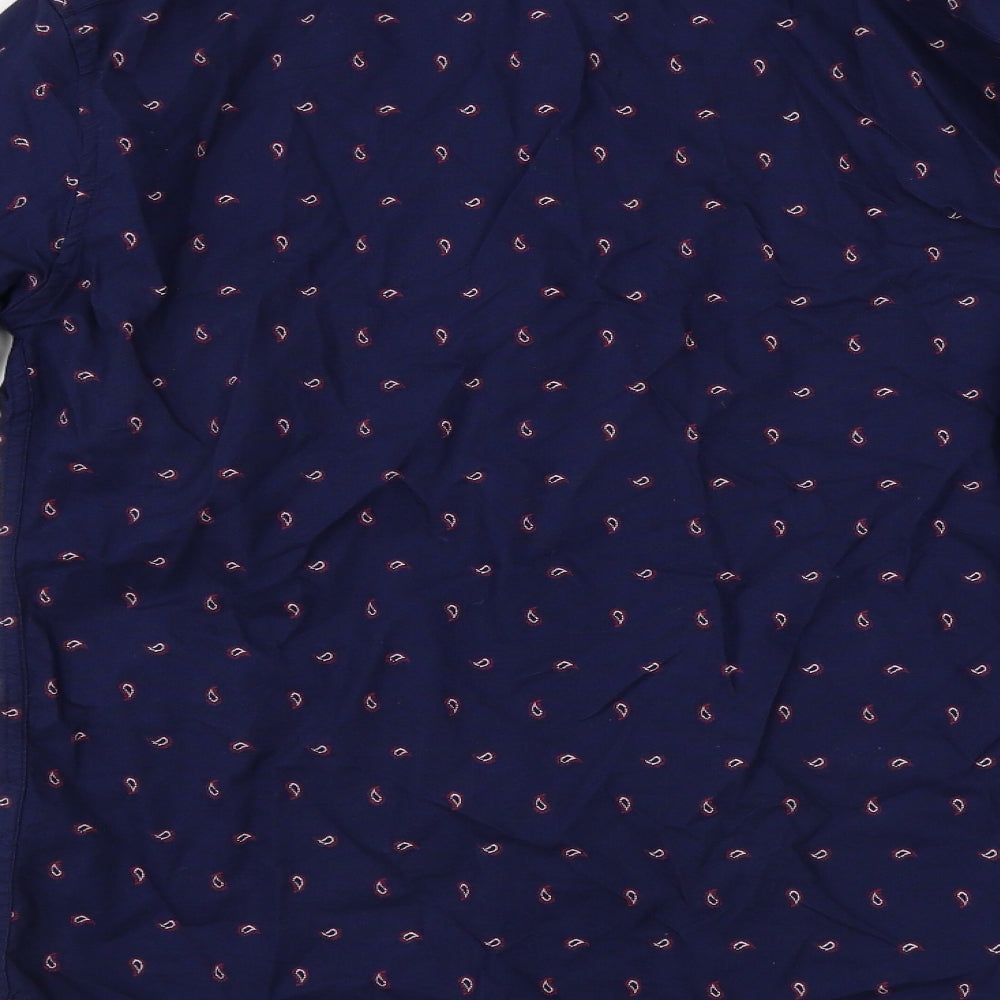 Marks & Spencer Mens Blue Button-Up Size S