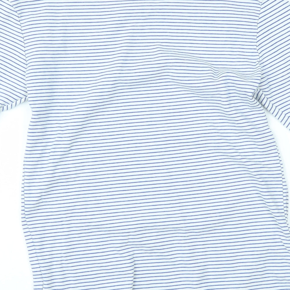Gap Womens White Striped Basic Blouse Size S