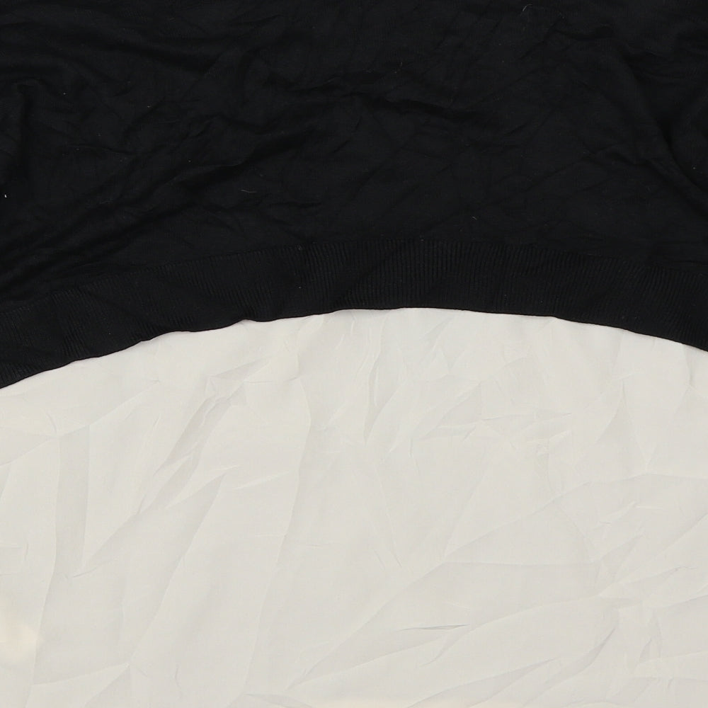 Topshop Womens Black Pullover Jumper Size 8