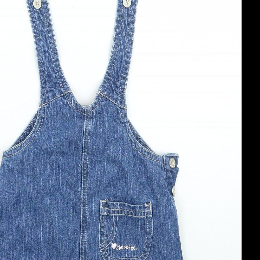 Cherokee Boys Blue Dungaree One-Piece Size 0-3 Months