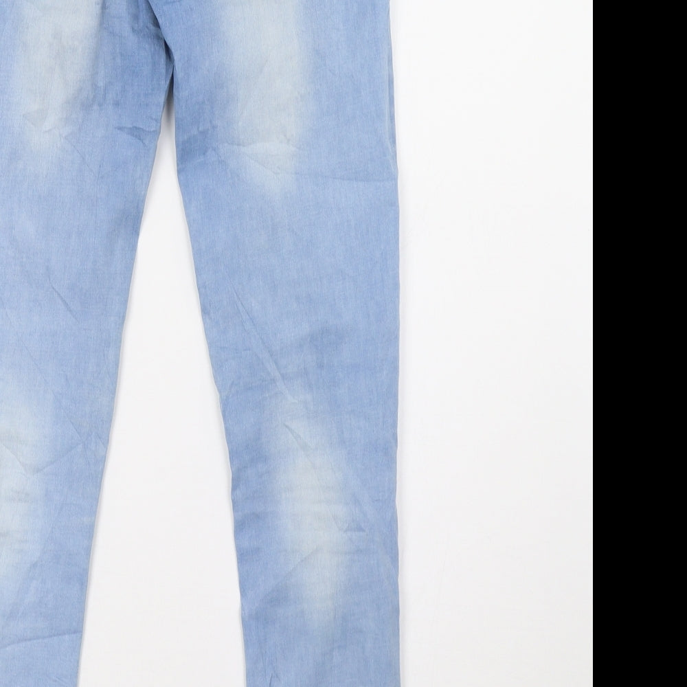 f&d fashion Womens Blue Denim Skinny Jeans Size 12 L26 in