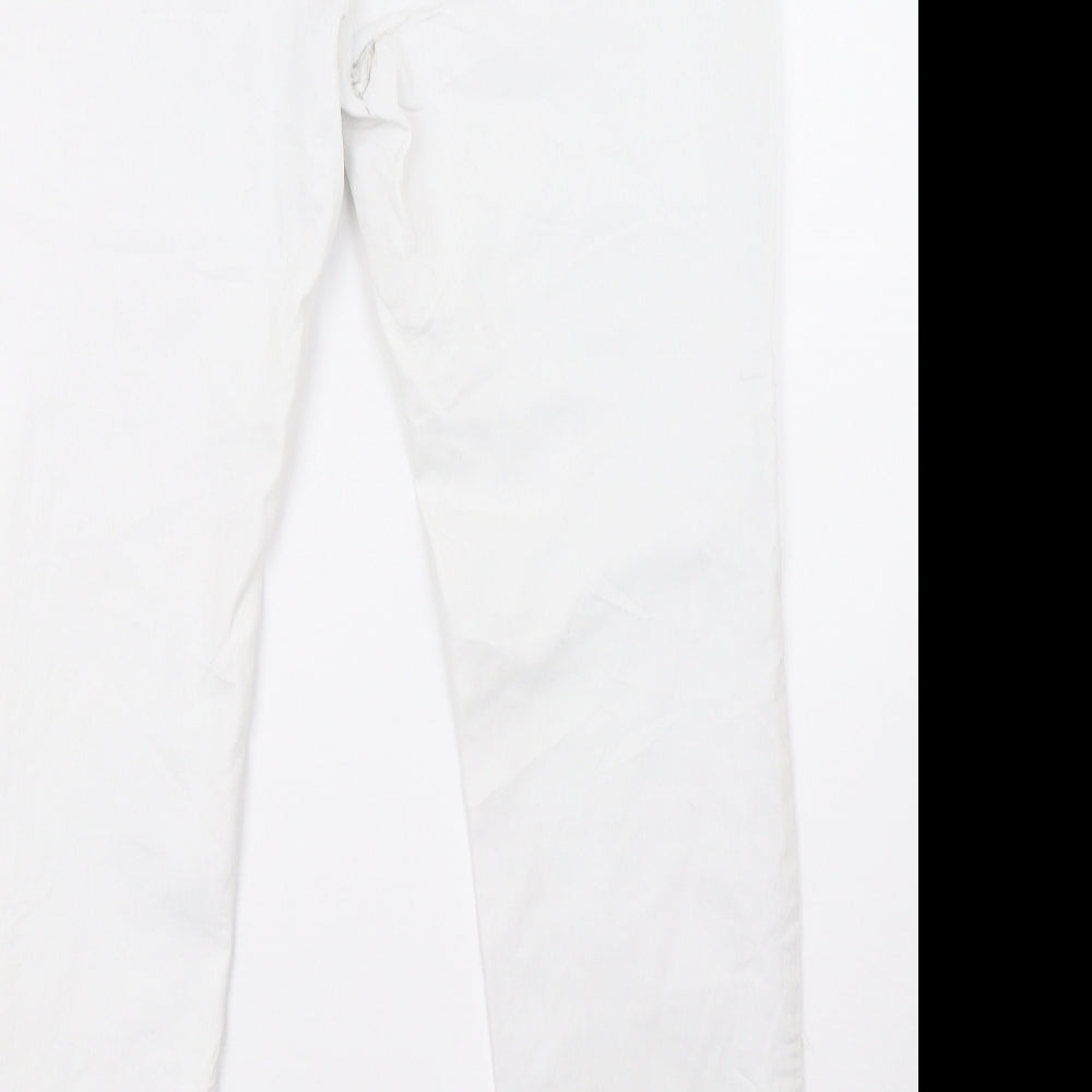 Gina Benotti Womens White Straight Jeans Size 14 L31 in