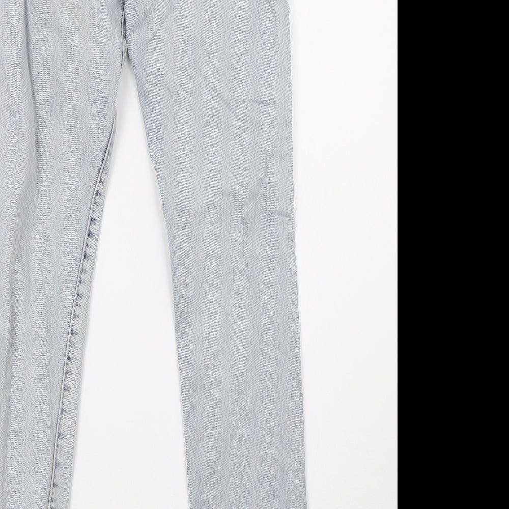 sqin Womens Blue Denim Straight Jeans Size 10 L32 in
