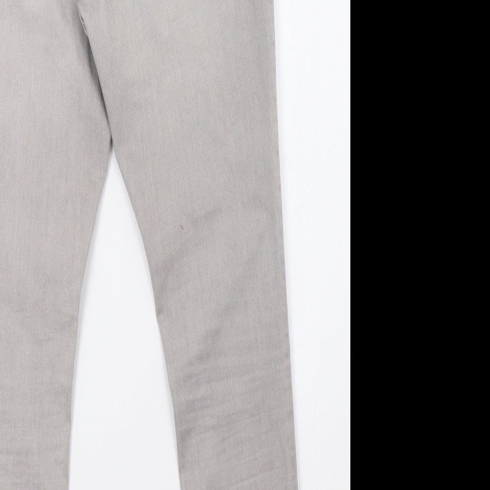 Marks & Spencer Womens Grey Denim Skinny Jeans Size 10 L28 in