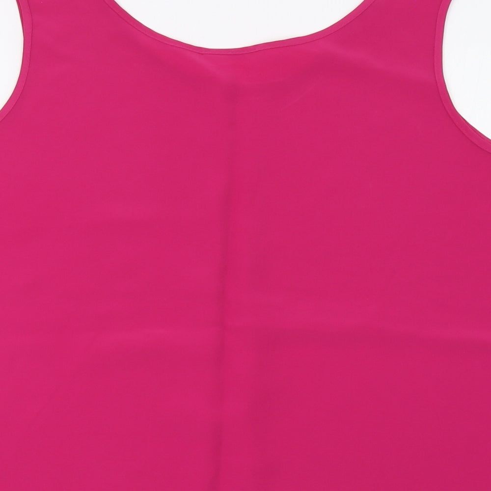 Preworn Womens Pink Basic Tank Size 14