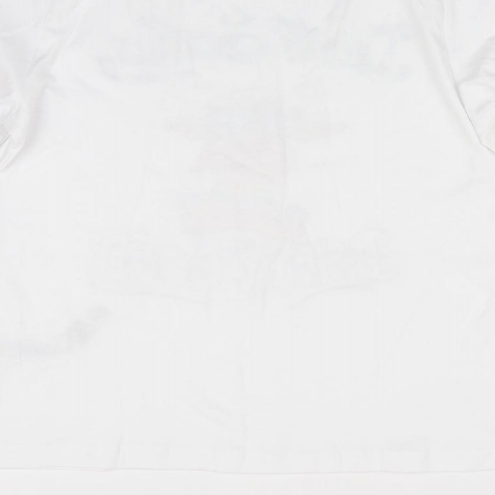 Primark Girls White Basic T-Shirt Size 9-10 Years - christmas top