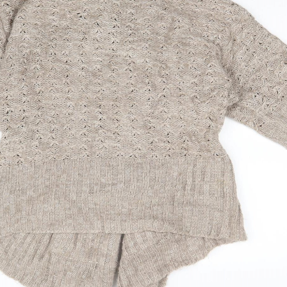 New Look Womens Brown Cardigan Jumper Size 12
