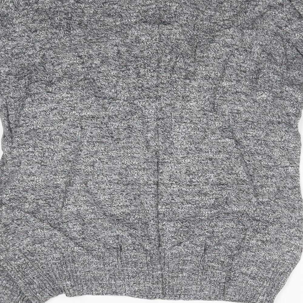 H&M Womens Grey Cardigan Jumper Size 8
