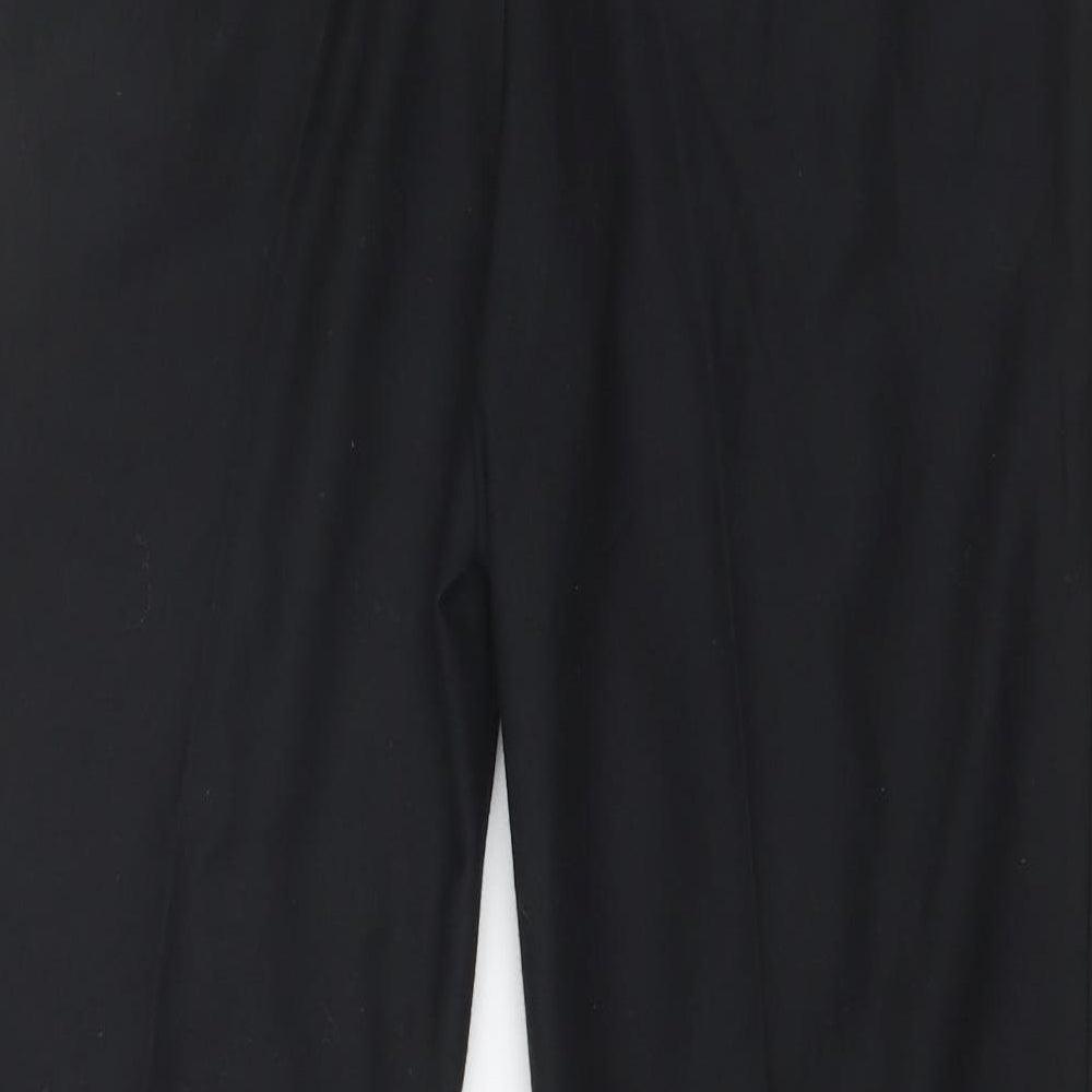 EWTEX Womens Black Trousers Size 30 in L23 in