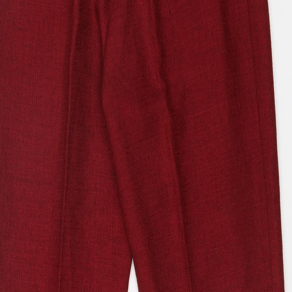 AMANDA GRIS Womens Red Trousers Size 28 in L28 in