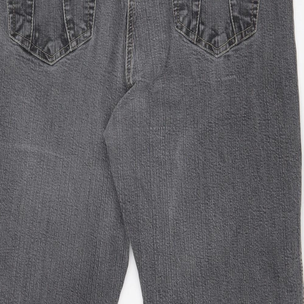 IN TOWN Womens Grey Straight Jeans Size 32 in L24 in