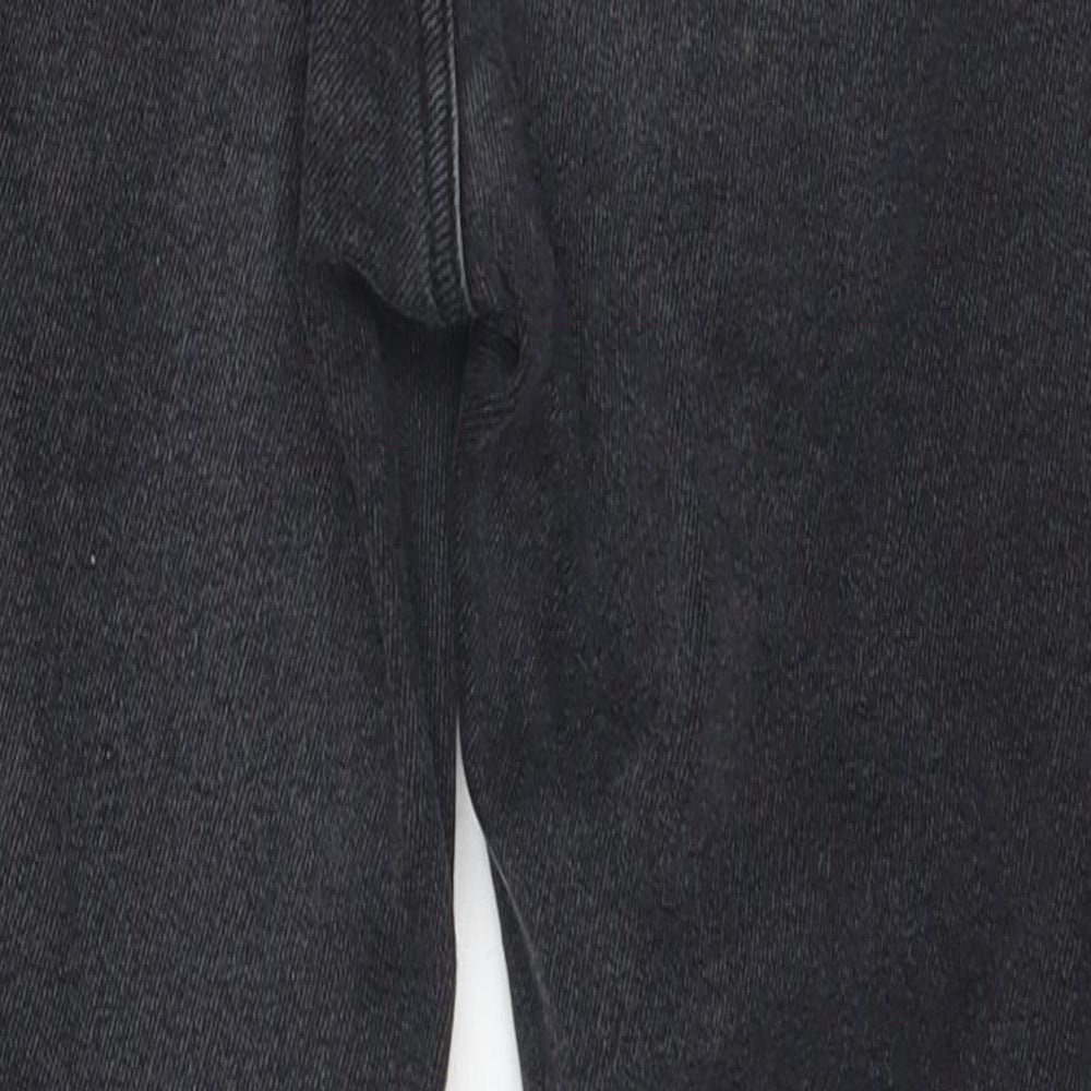 Disco Womens Black Straight Jeans Size 8 L26 in
