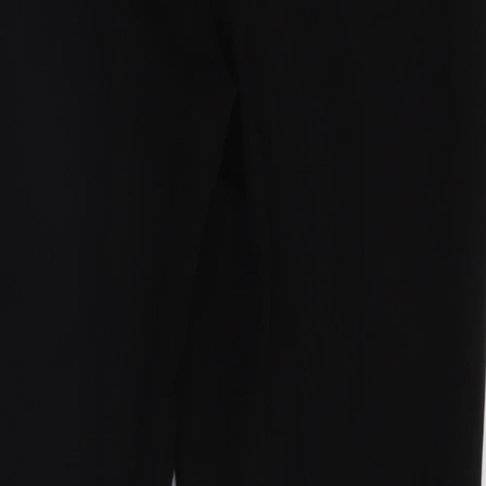 Papaya Womens Black Trousers Size 12 L28 in