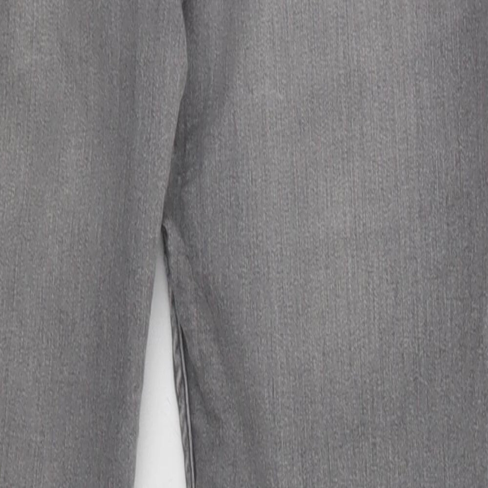 H&M Womens Grey Straight Jeans Size 8 L28 in