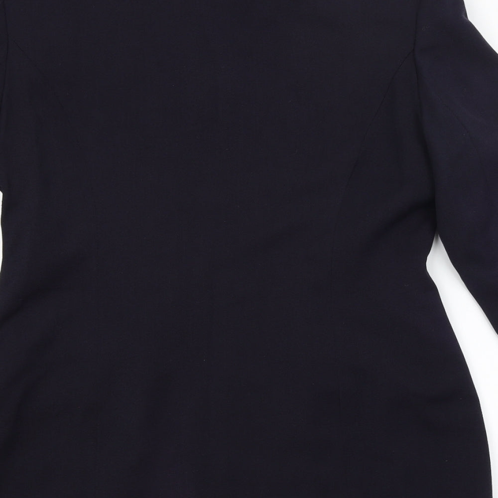 ADMANI Womens Blue Jacket Blazer Size 14