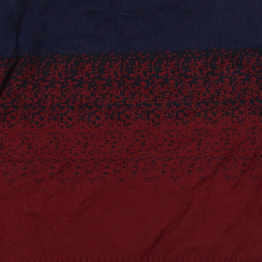 Fabric Mens Multicoloured Pullover Jumper Size S