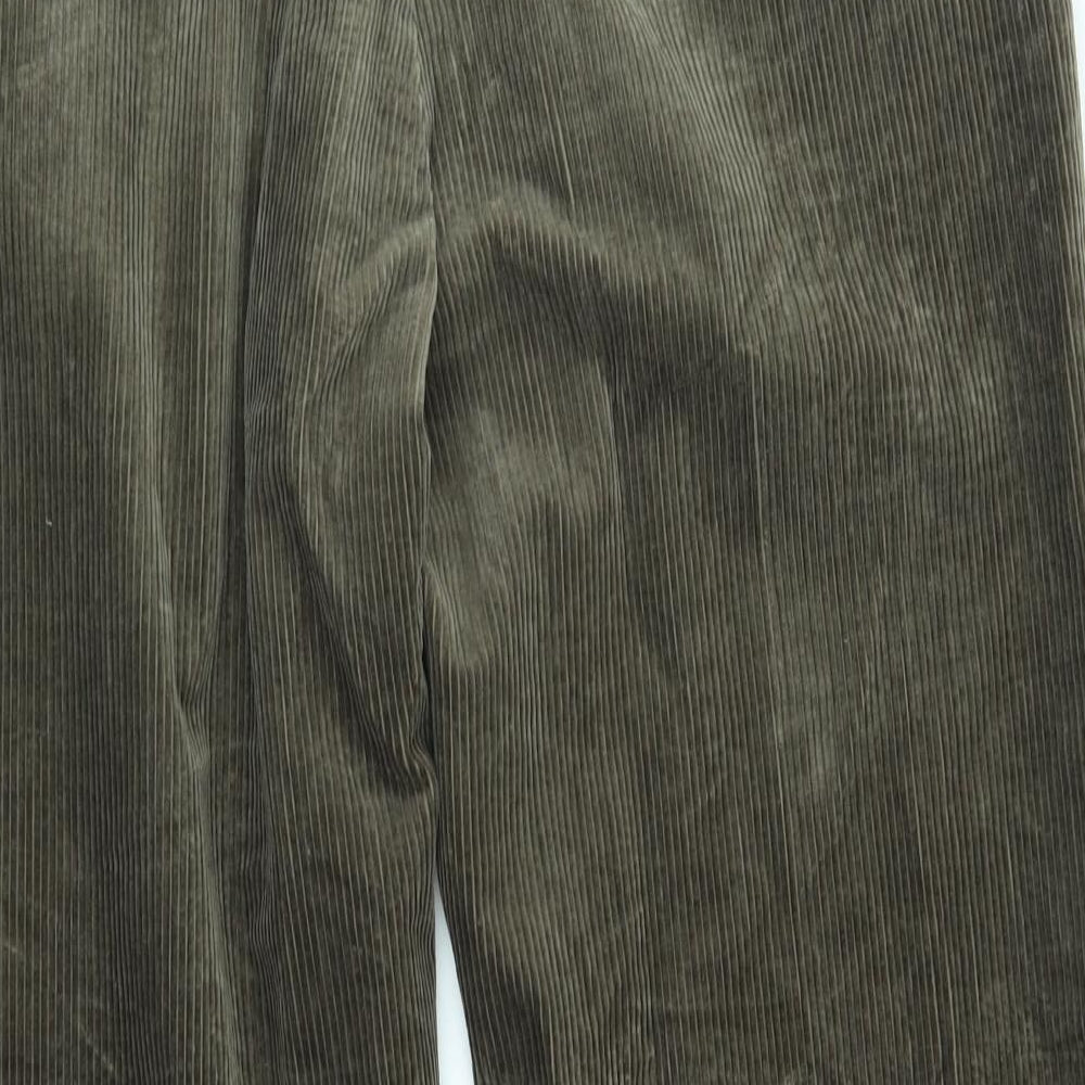 M&S Womens Brown Corduroy Trousers Size 40 L29 in