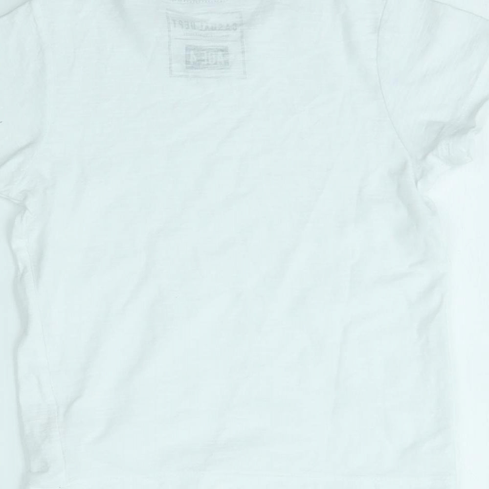 Matalan Boys White Basic T-Shirt Size 4 Years